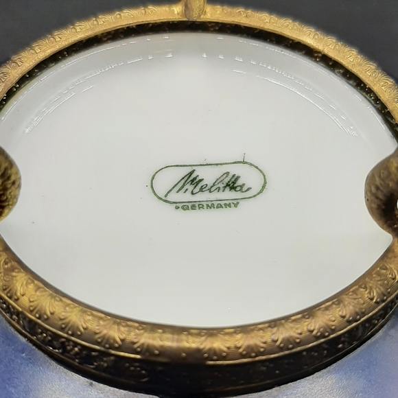 Vintage Melitta Copenhagen Ashtray Incense Porcelain Footed Fish 1960's Germany - Picture 7 of 7